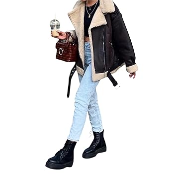 ジャケット・アウター Lamb leather jacket with fur Leather Jacket with Mongolian Lamb Fur Trim | Leather and